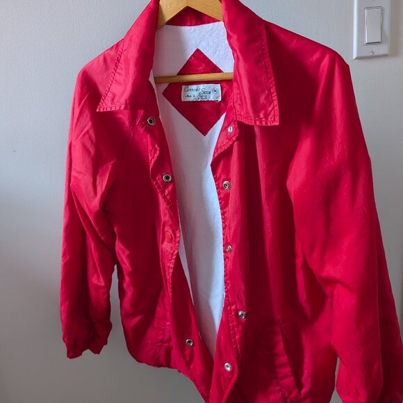 Current Seen Jackets & Blazers - Vintage Red Windbreaker - Vintage 90s Size Medium